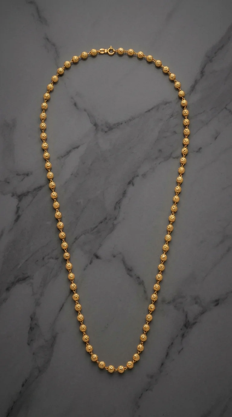 One Gram Gold-Plated Matar Mala Chain