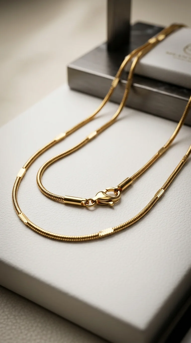 Classic Gold Station Snake Chain