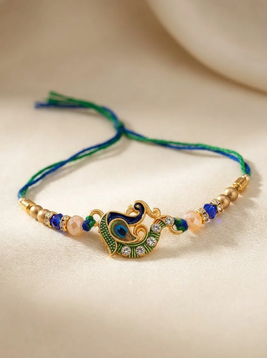 Peacock Designer Rakhi for brother