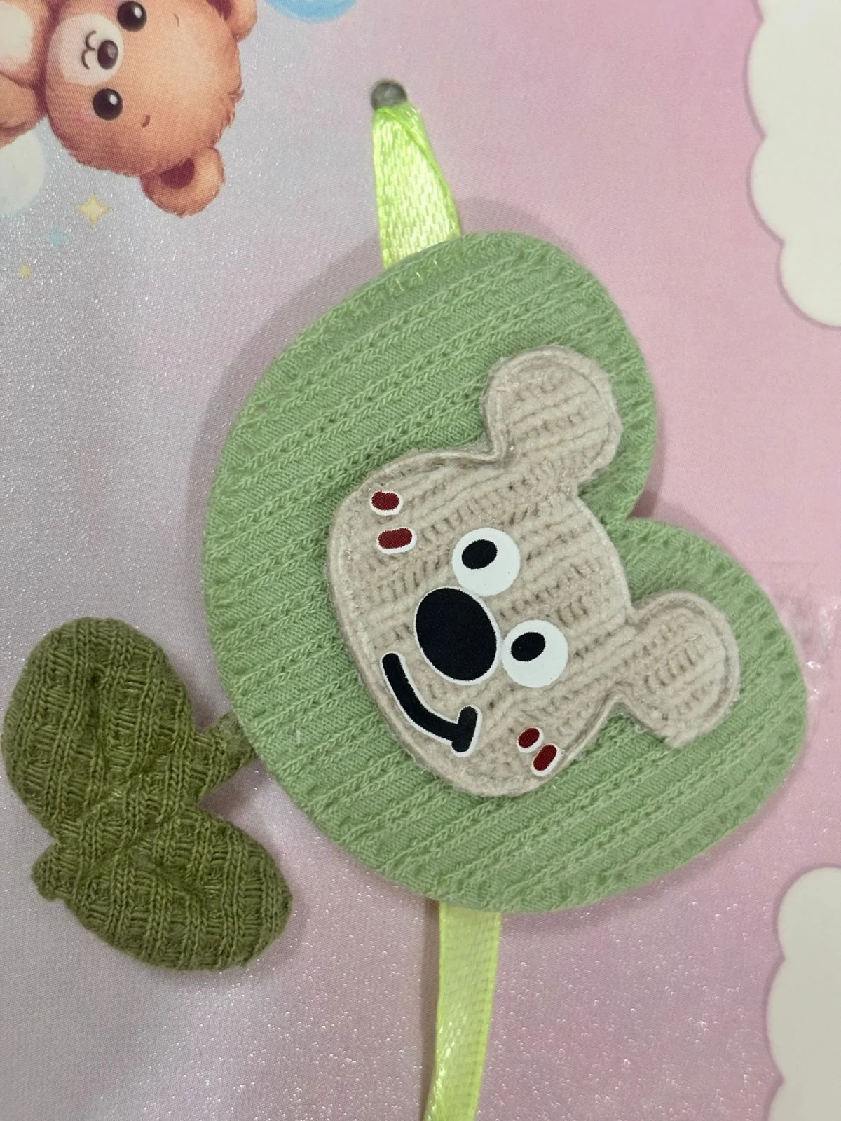Cute Teddy Kids Sleep Eye Mask, Green